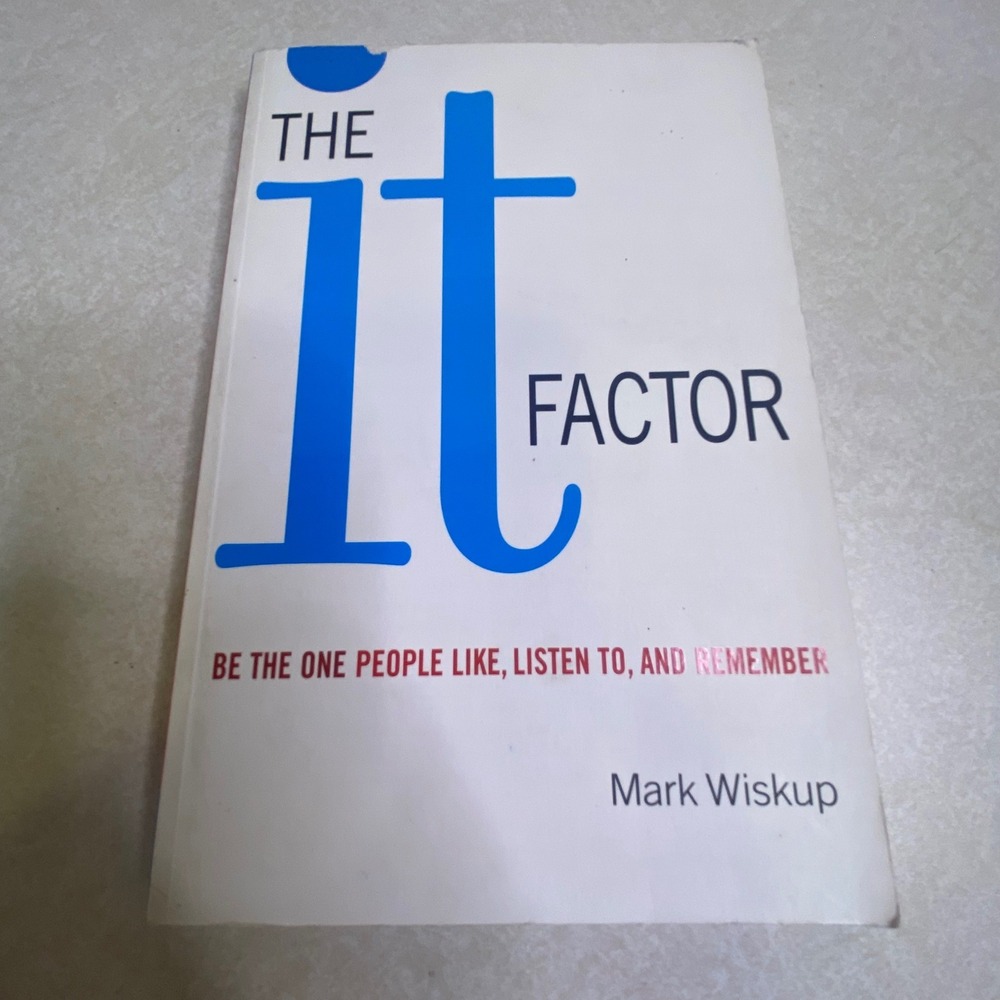 The‎ It Factor Book Paperback Wiskup White Communication Self-Help Social Skills